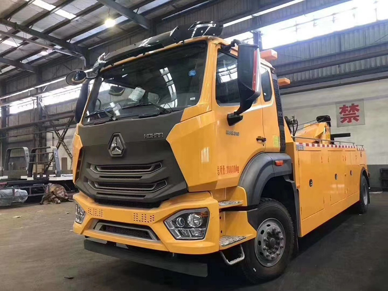 国六重汽豪沃新款16吨一拖一拖吊联体清障车