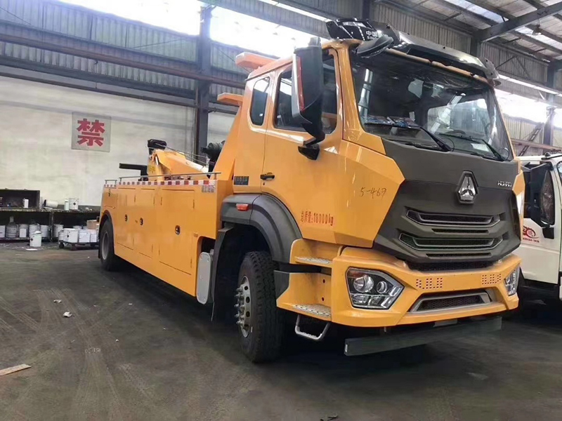 国六重汽豪沃新款16吨一拖一拖吊联体清障车